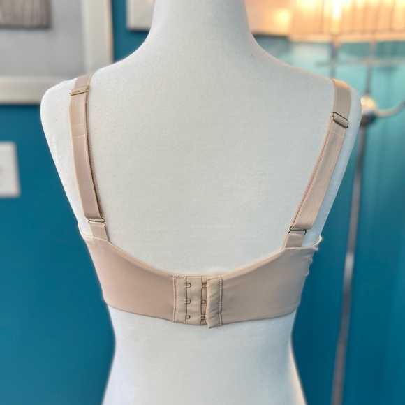 Triumph brand bra, 36F in size, soft cup, full coverage - Beige in color - Picture 2 of 5